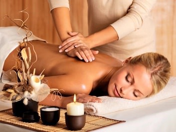 Lady receiving a Wellness Massage in Stockton, CA